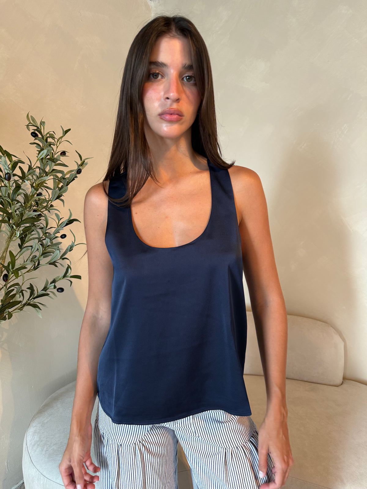 Satin Basic Top