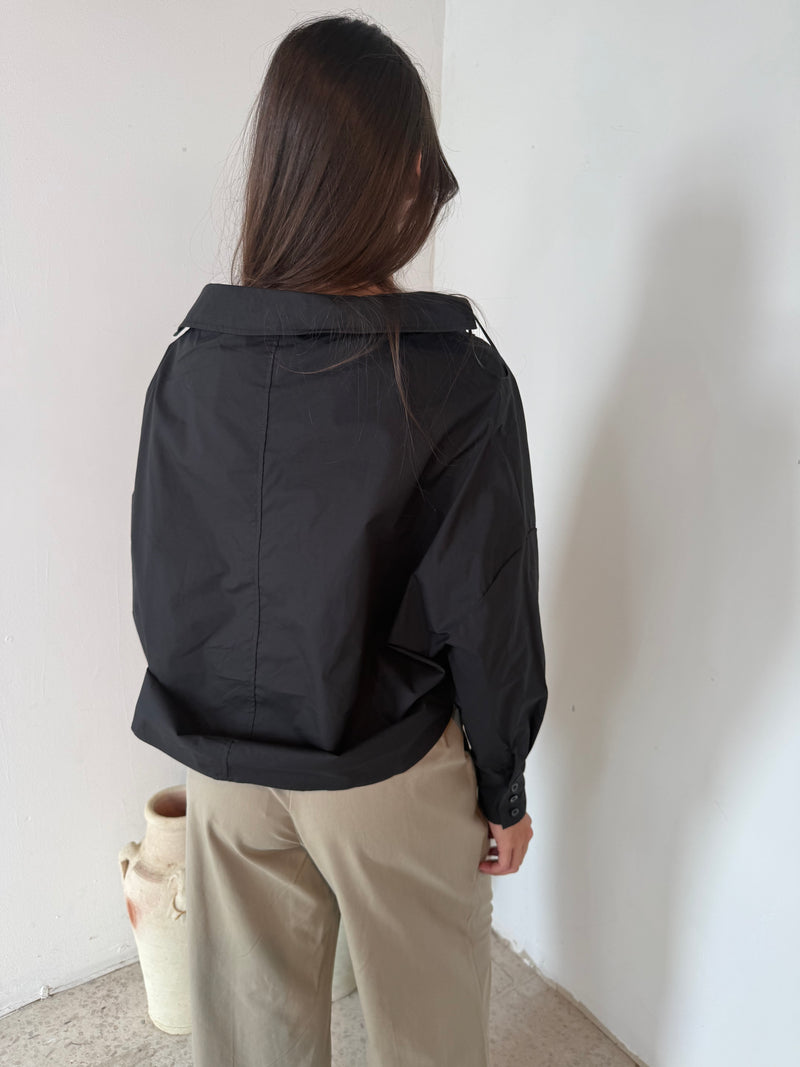 Twist Detail Button Down Top