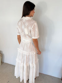 Eyelet Maxi Dress