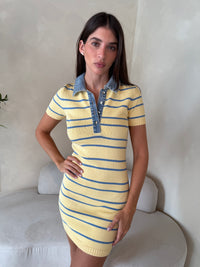 SS Denim Collar Dress