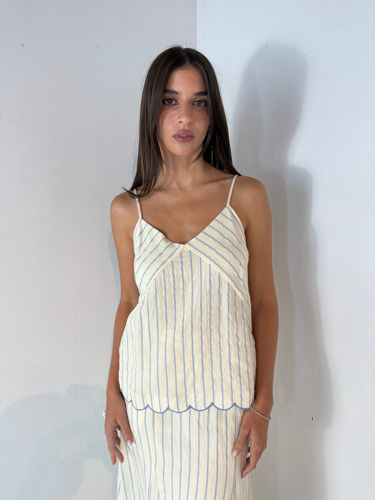 Striped Cami & Skirt Set