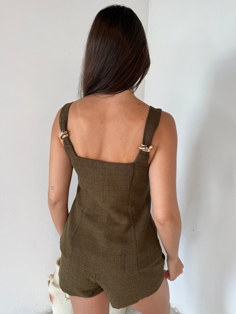 Tweed Top & Short Set