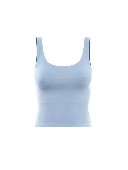 Wide Scoop Crop Tank