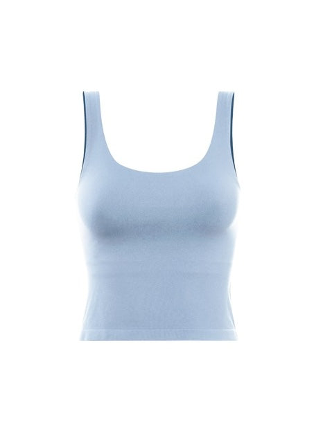 Wide Scoopneck Crop Tank