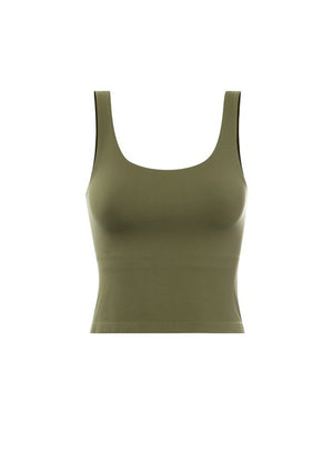 Wide Scoop Crop Tank