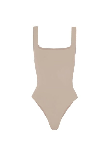 PLAIN SQUARE NECK TANK BODYSUIT