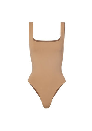 PLAIN SQUARE NECK TANK BODYSUIT