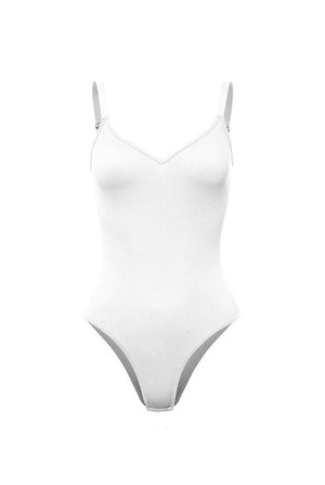 VNECK RIBBED BODYSUIT