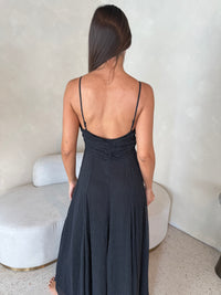 Mini Polka Dot Chiffon Maxi Dress