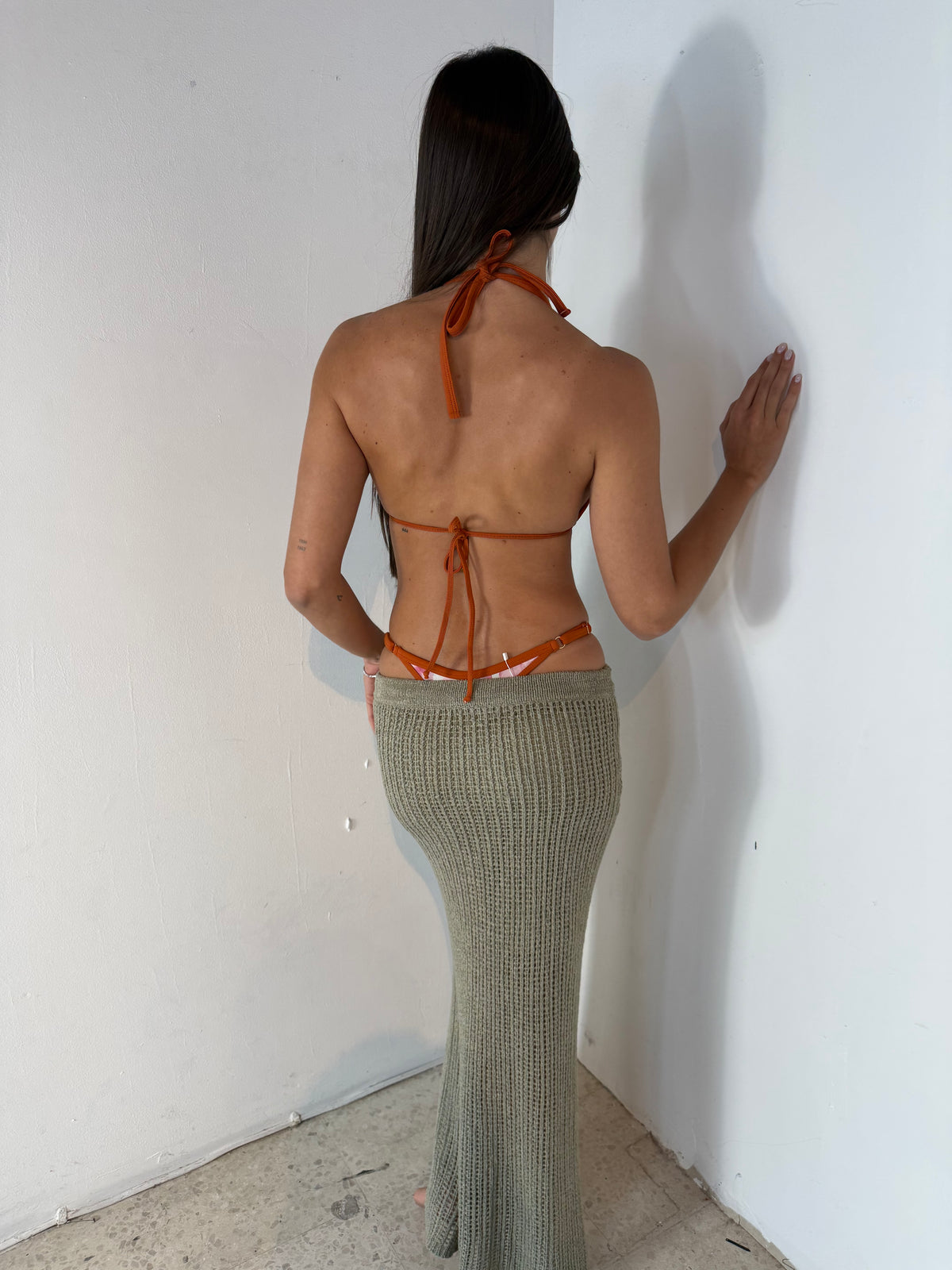 Crochet Drawstring Skirt