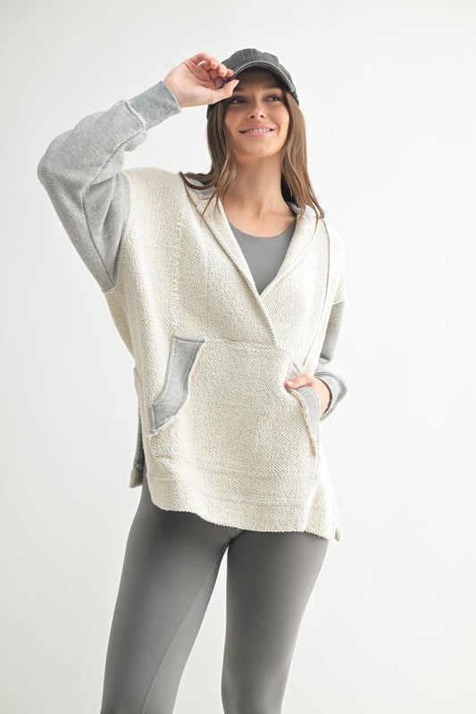 Grey Pullover Hoodie
