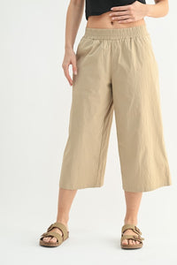 Cropped Wide Leg Pants