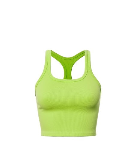 Ribbed Racerback Cropped Tank