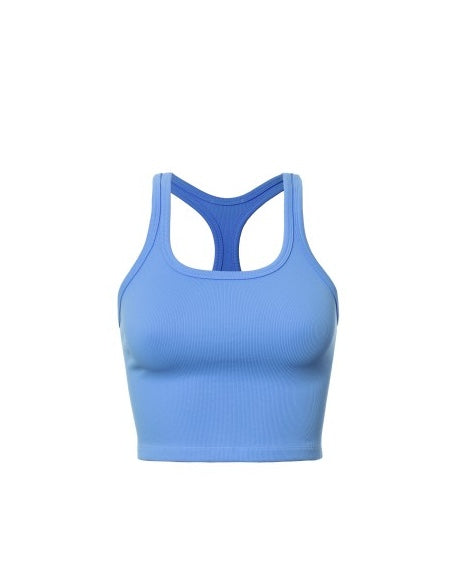 Ribbed Racerback Cropped Tank