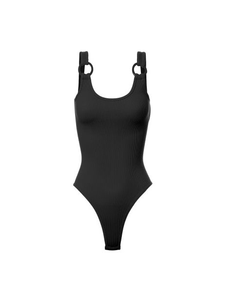 Ribbed Shoulder Ring Bodysuit