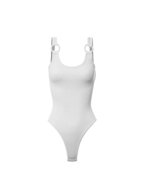 Ribbed Shoulder Ring Bodysuit