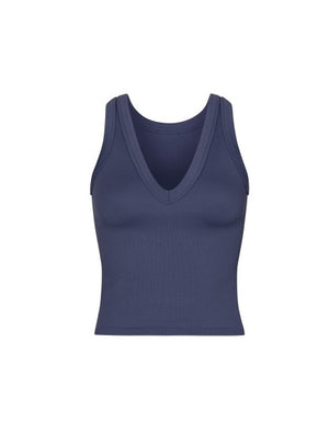 V Neck Ribbed Tank