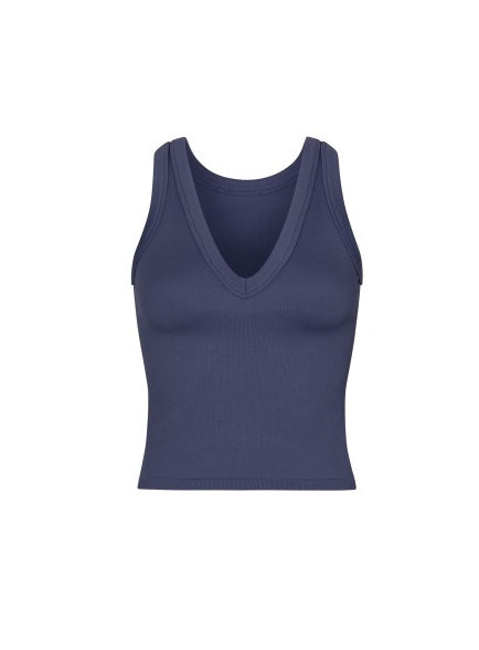 V Neck Ribbed Tank