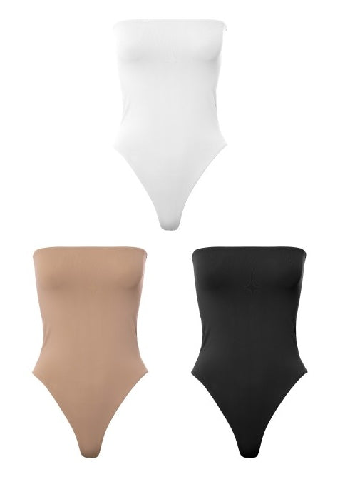 DOUBLE LAYER TUBE PLAIN BODYSUIT