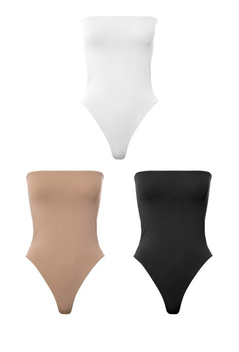 DOUBLE LAYER TUBE PLAIN BODYSUIT