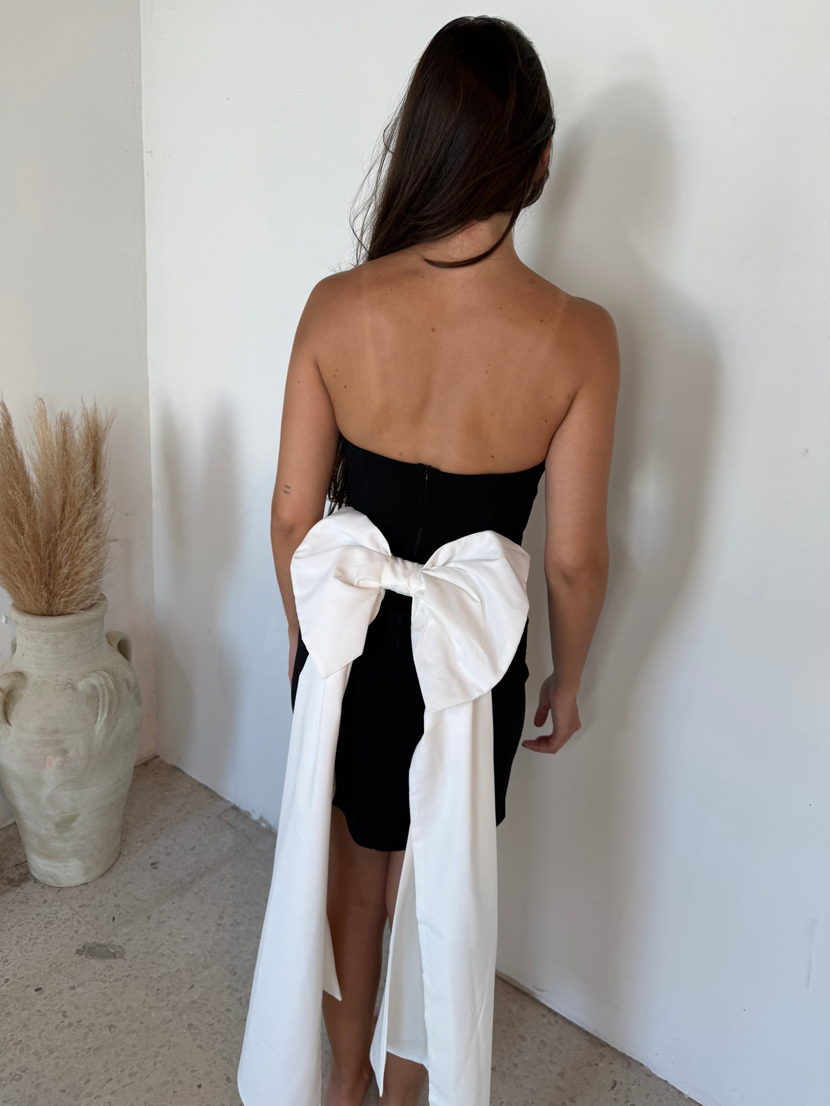 Tube Mini Dress with Bow