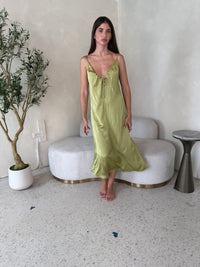 Satin Midi Dress