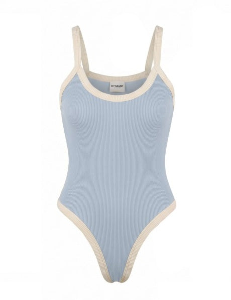 RIBBED BIAS DETAIL CAMI BODYSUIT