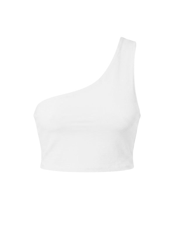 ONE SHOULDER CROP TOP