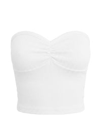 HEART SHAPED RIBBED TUBE TOP