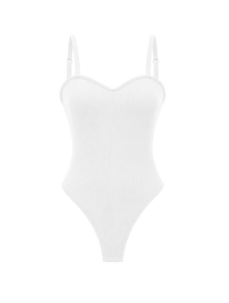 RIBBED STRAP BODYSUIT