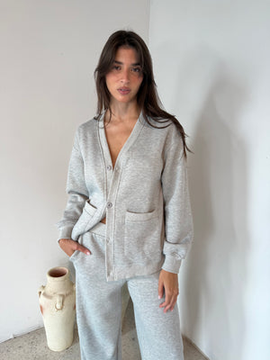 Heather Grey Cardigan & Lounge Pant