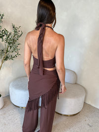 Brown Fringe 3pc Set