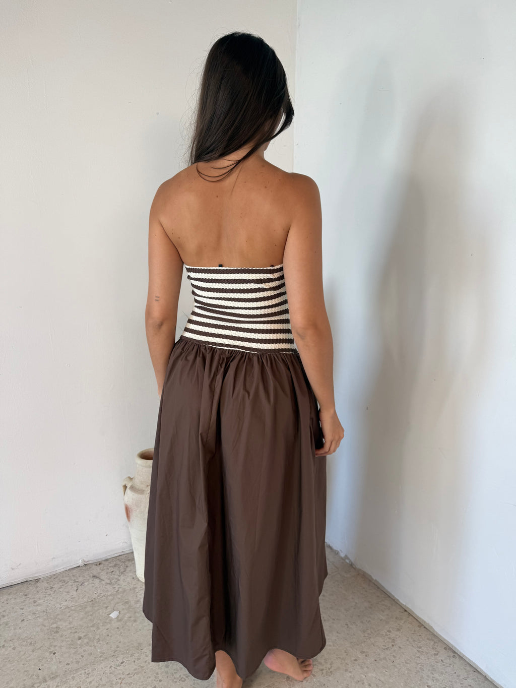 Stripe Tube Maxi Dress