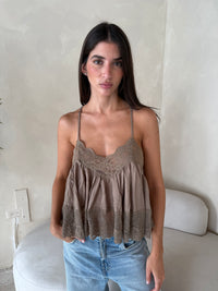 Lace Trim Cami Top