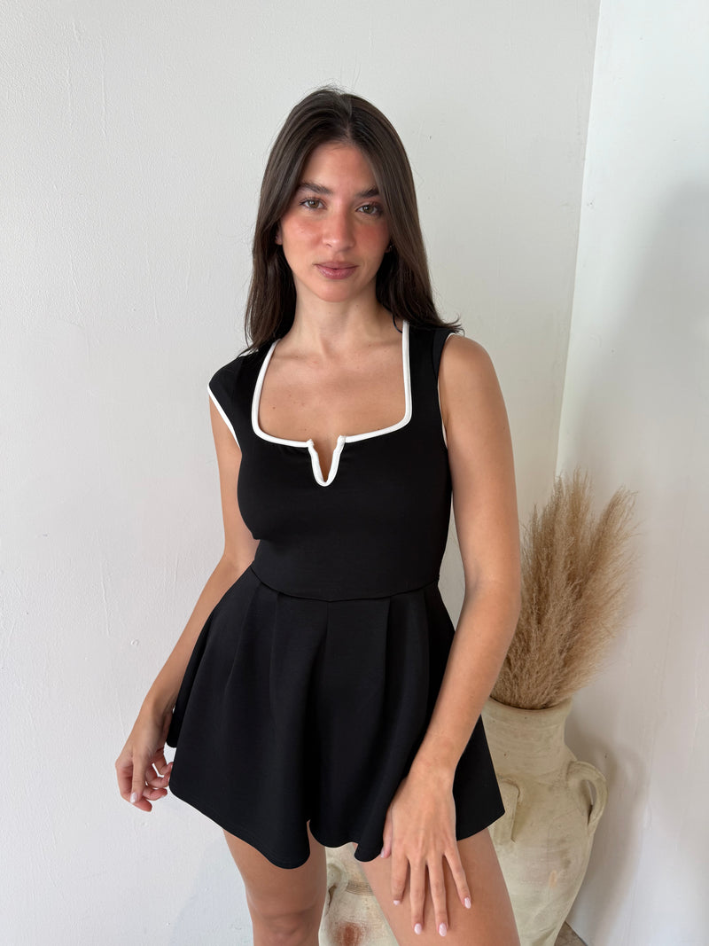 Scuba Square Neck Romper