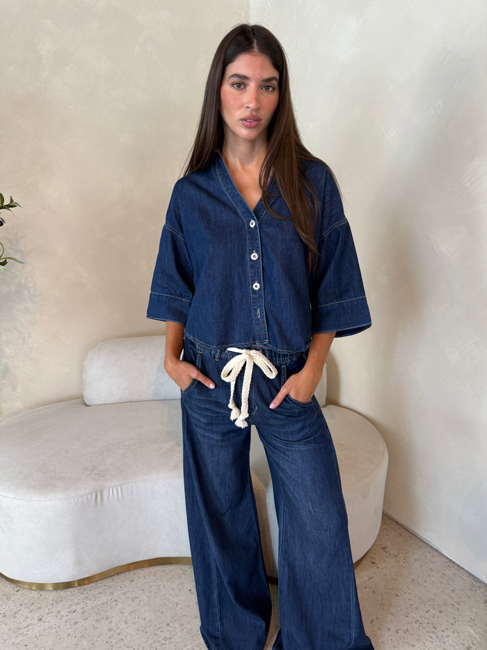 SS Dark Denim Set