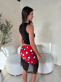 Polka Dot Fringe Sarong