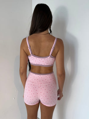 Pink Ditsy Floral Active Set