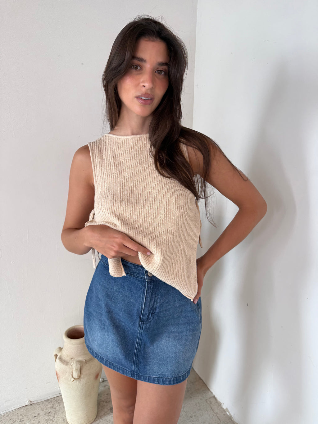 Denim Skort