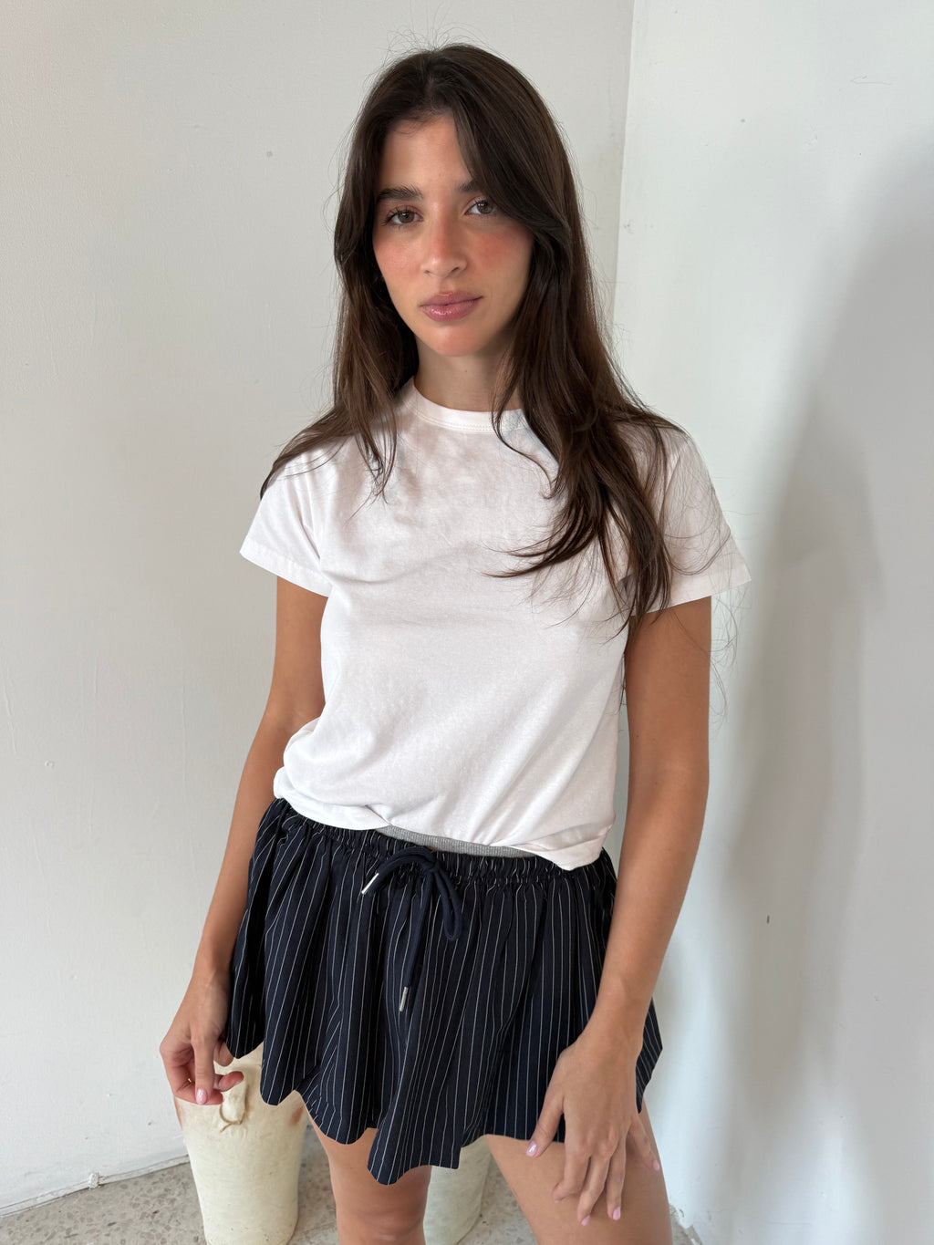 Striped Micro Mini Skort