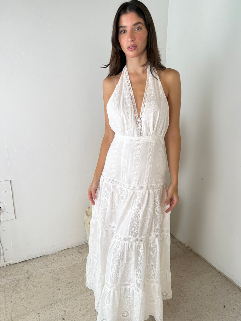 Eyelet Maxi Dress