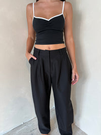Woven Pleated Trouser