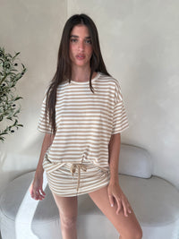 Tee & Skirt Stripe Set