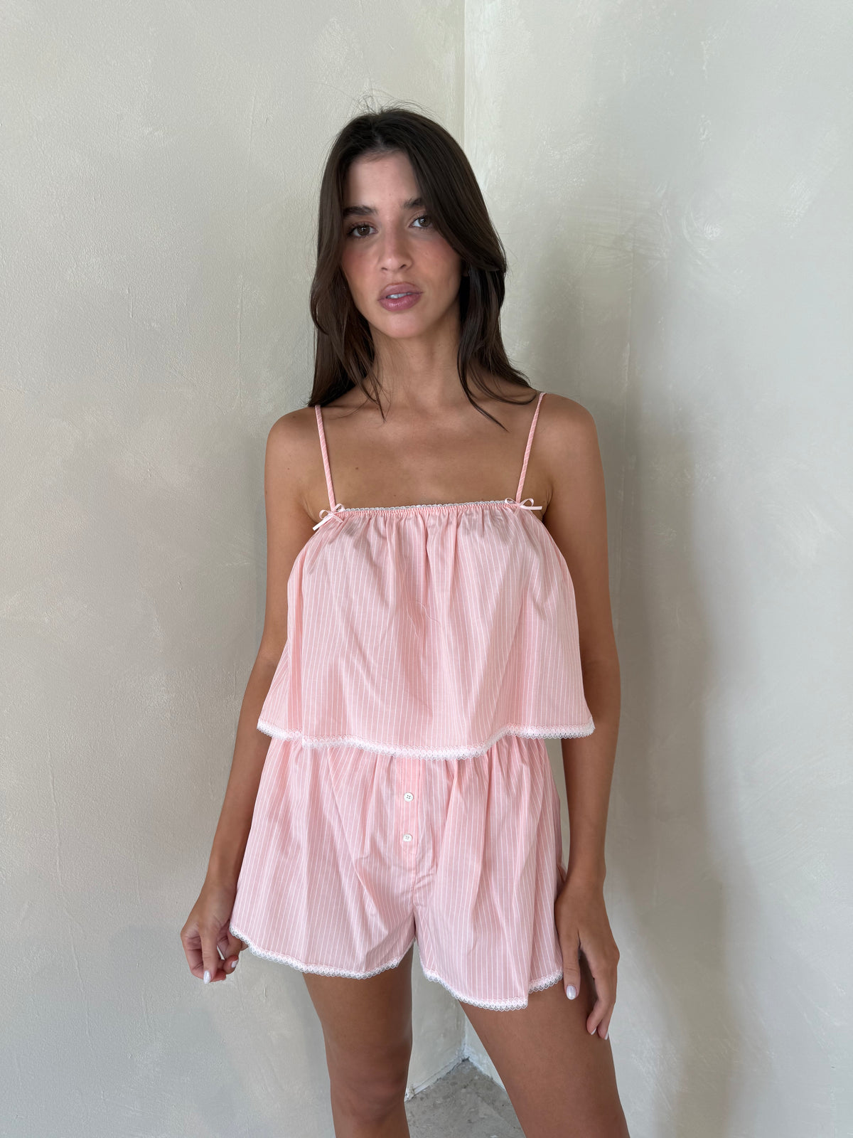 Peach Striped Set