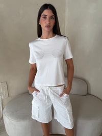 Eyelet Pants