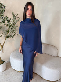 Sheer Cape Dress