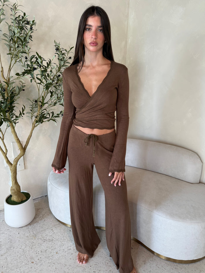 Wrap LS Top & Pant Set