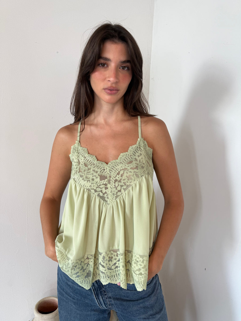 Lace Strappy Top