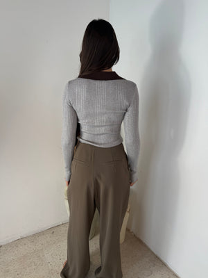 Mocha Pleated Pants