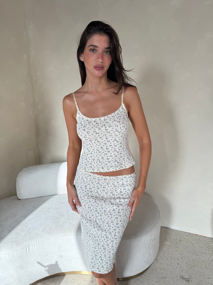Ditsy Floral Cami & Skirt Set